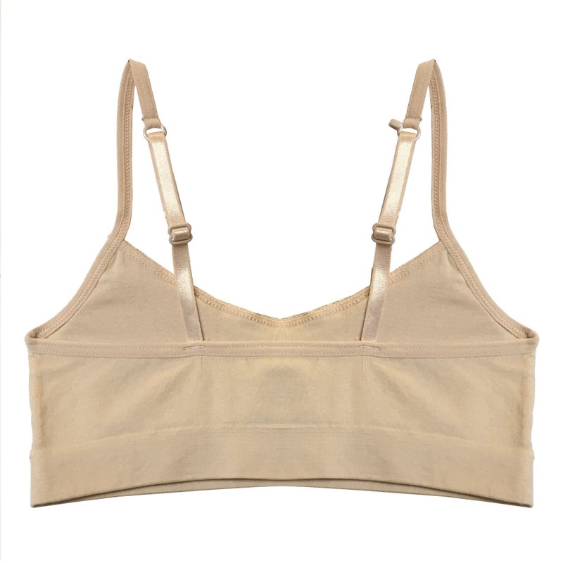 Popular Crop Cami Training Bras Pack for Girls. Seamless Bra Removable Padding Basics L - Image 2